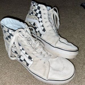 Women’s Checkerboard Vans Skate Highs